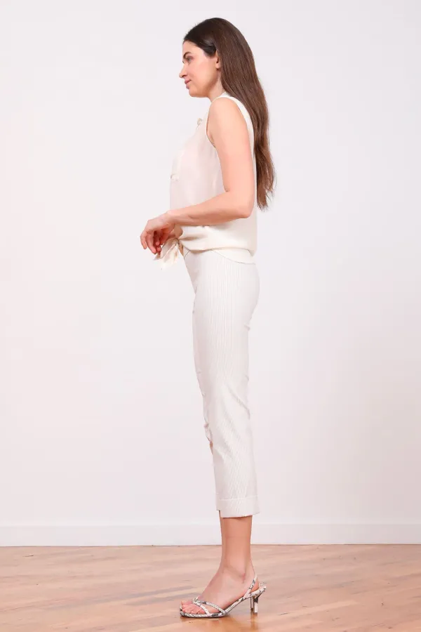 Pants*AVENUE MONTAIGNE Oliver Seersucker Beige