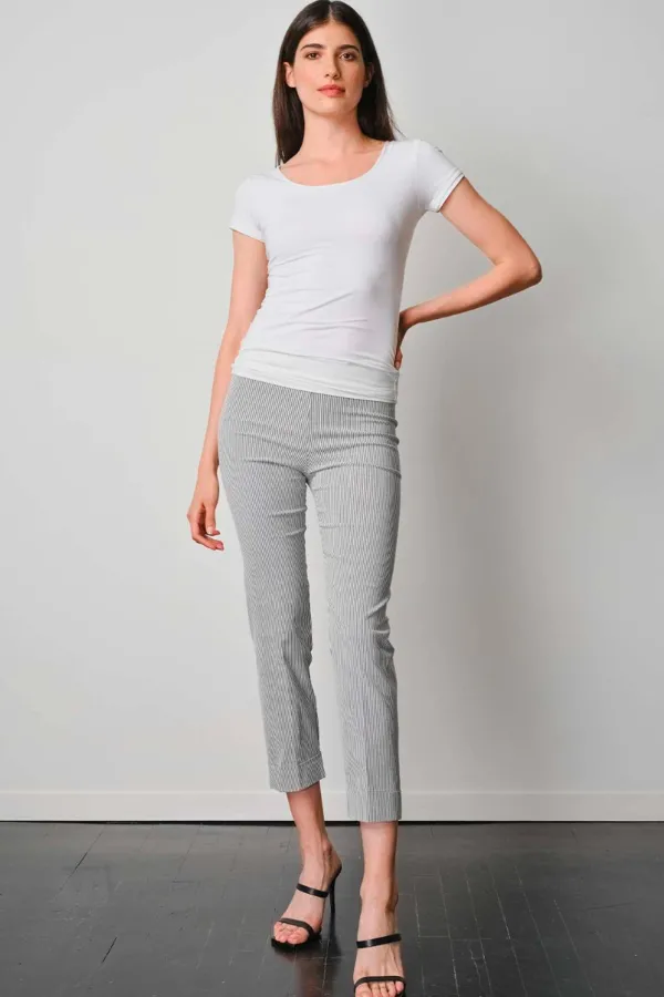 Pants*AVENUE MONTAIGNE Oliver Seersucker Grey