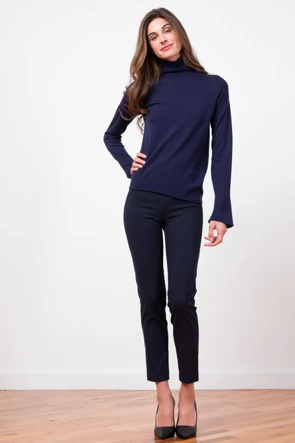 Pants*AVENUE MONTAIGNE Pars Flannel Navy
