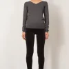 Pants*Avenue Montaigne Pull On Skinny Velvet Charcoal